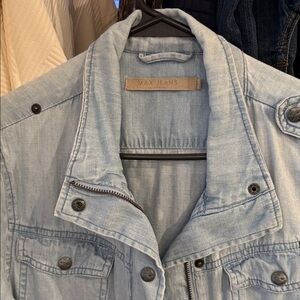Max Jeans Sky Blue Casual Jacket